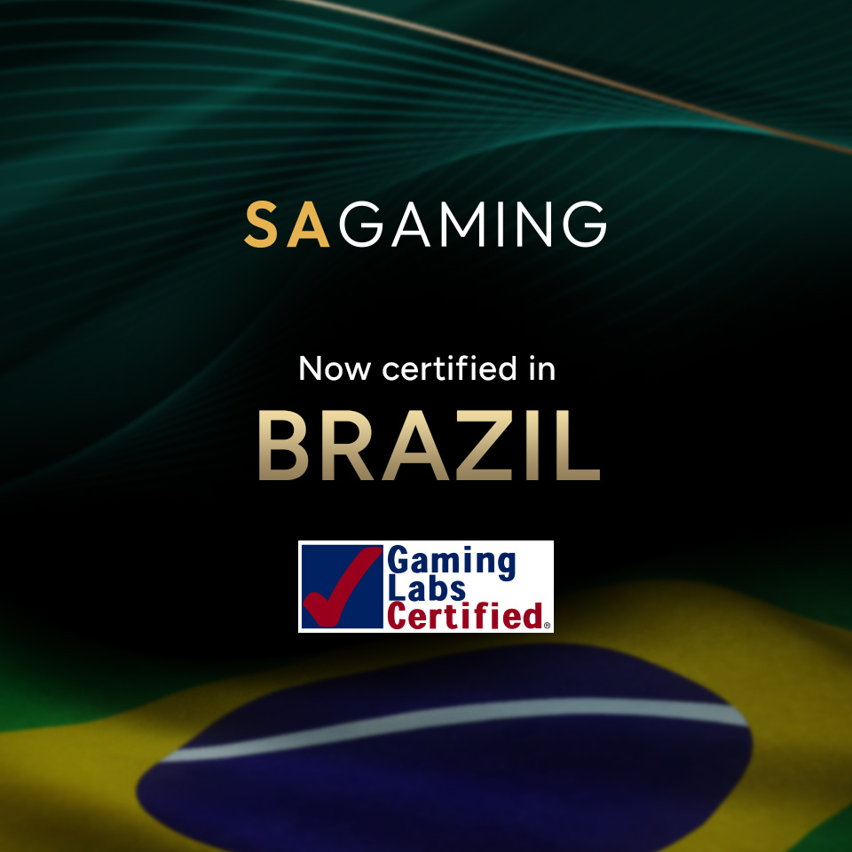SA Gaming 获得巴西认证！
